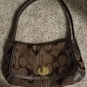 BROWN COACH BAG